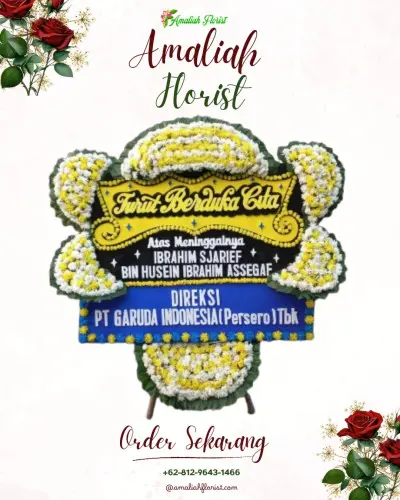 Papan Bunga Duka di Tiing Gading