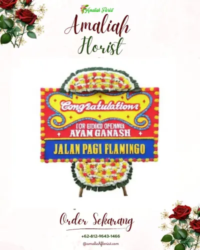 Bunga Papan Congratulation di Tiing Gading